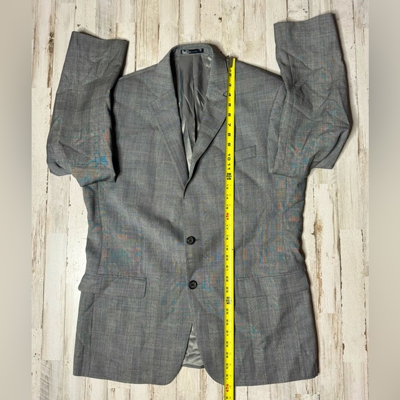 Lauren Ralph Lauren Blazer Jacket Men's 42R Gray Classic Checked - Picture 5 of 10